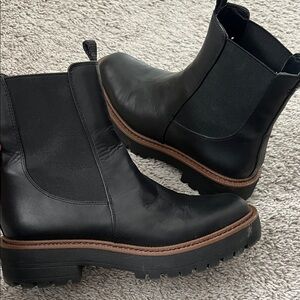 Sam Edelman Black Leather Ankle Booties